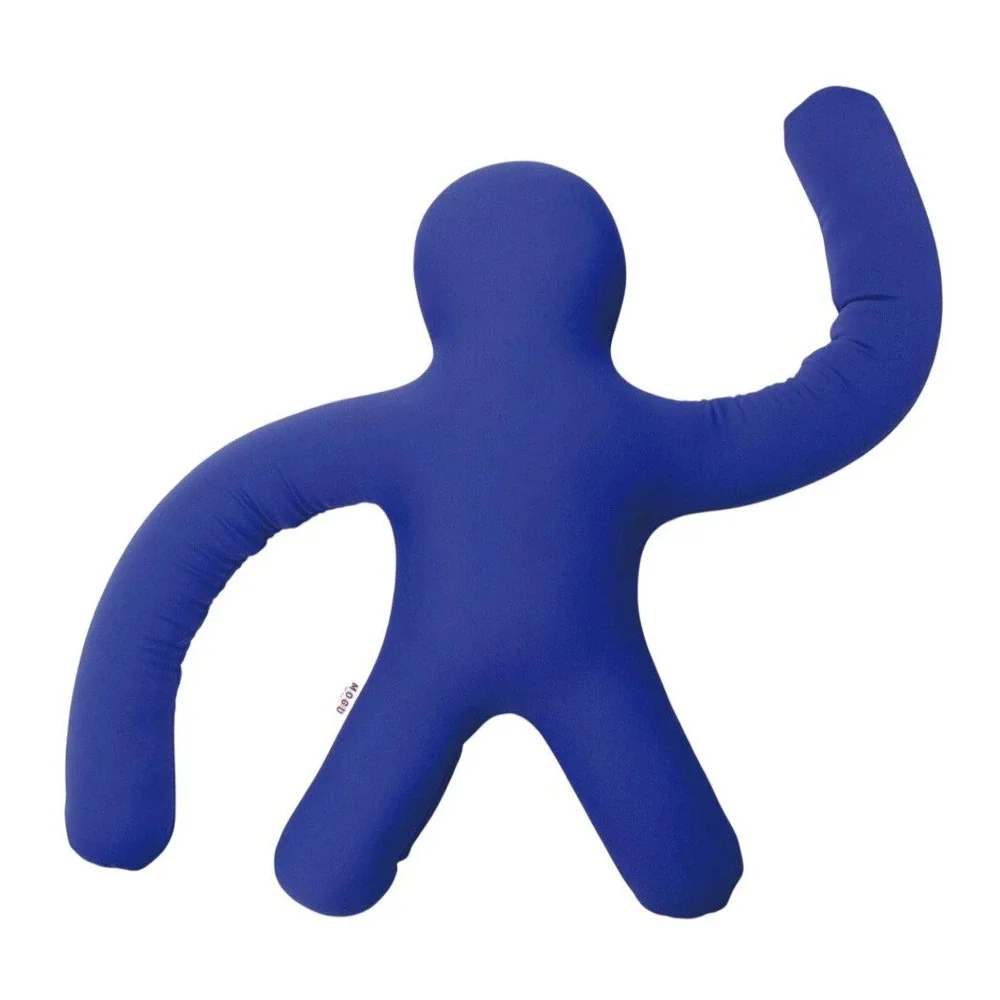 MOGU People Body Pillow Blue Stretch Cushion Japan Comfort Plush‎ Toy